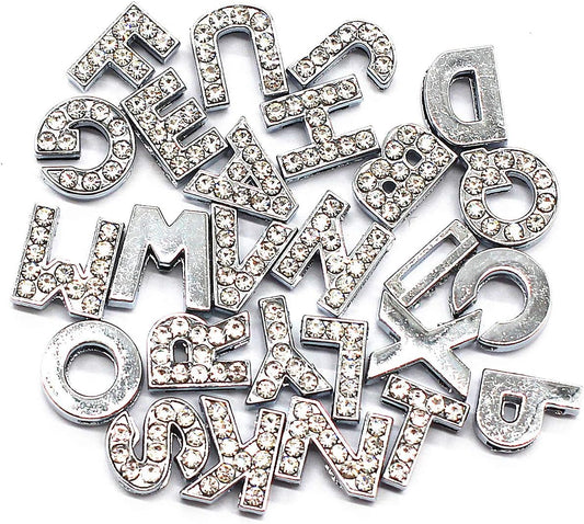Parisian Pet '10 mm Slide Letters A-Z (10 pk)' for Dogs & Cats – Customizable & Fun Pet Accessory, Clear