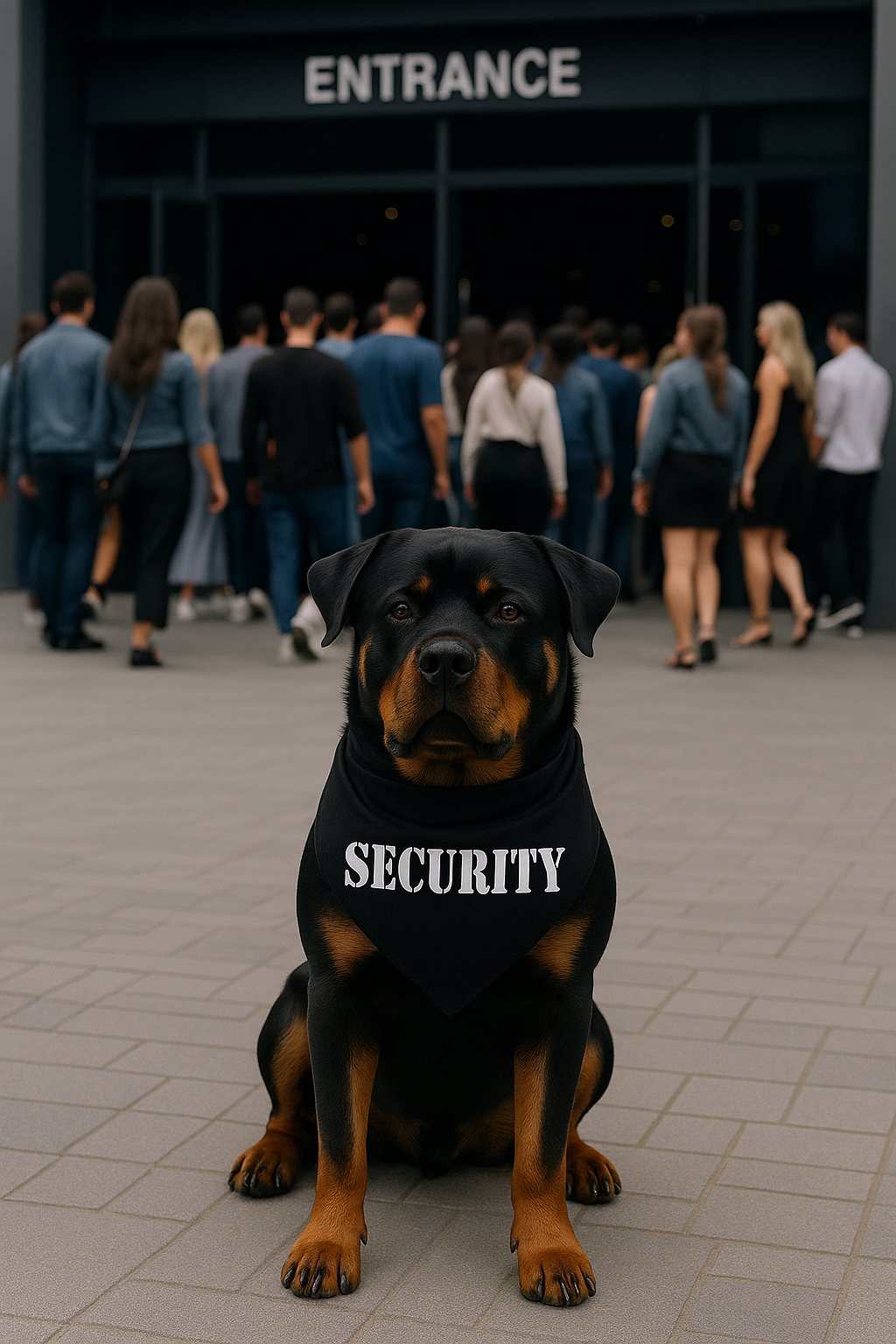 Parisian Pet 'Security®' Bandana - Comfortable, Fashionable Black Pet Bandana for Dogs & Cats, Trendy and Durable Pet Accessory