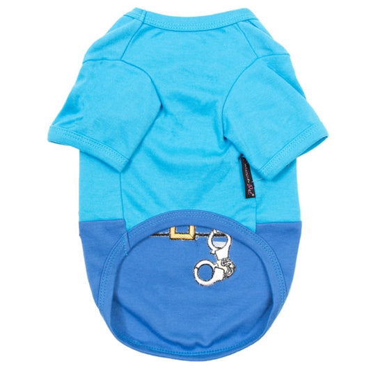 Parisian Pet Officer Woof Police Dog Halloween Costume - Light Blue