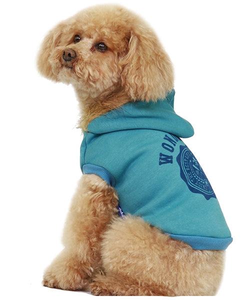 Dobaz 'Wonderful Coat' for Dogs & Cats, Cozy and Warm Dog Jacket, Fashionable Pet Outerwear for Cold Weather, Perfect for Winter, Blue