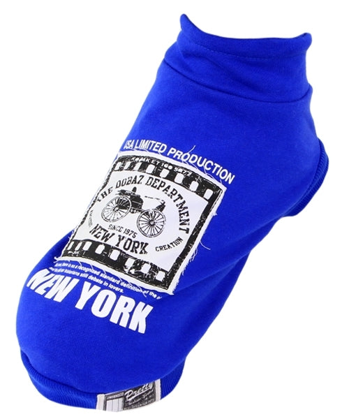 NY Dog Sweater Blue