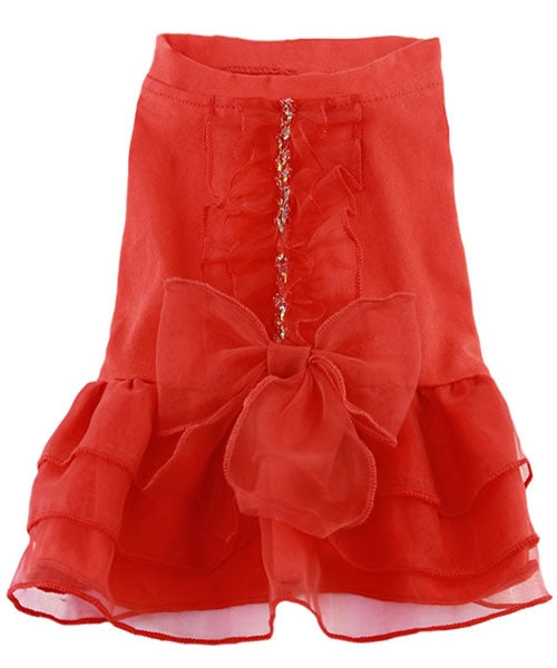 Tutu Dog Dress Red