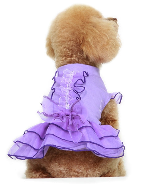 Dobaz 'Tutu Dress' for Dogs & Cats, Cute and Comfortable Pet Tutu Dress, Perfect for Parties, Special Events, and Formal Gatherings Purple