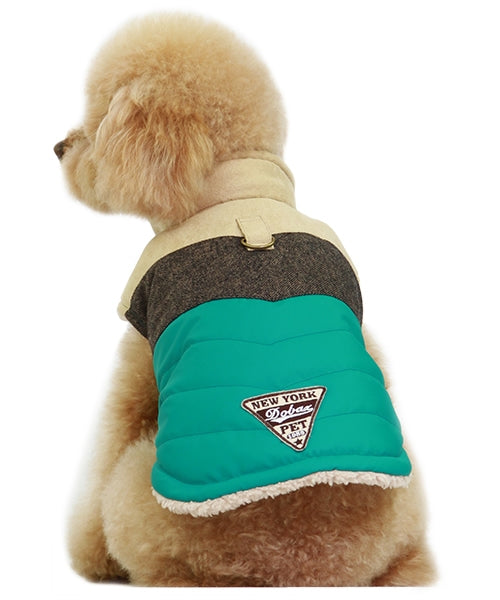 Dobaz 'Green Malachite Jacket' for Dogs and Cats, Cozy Winter Dog Apparel, Durable and Fashionable Pet Outerwear for Cold Weather