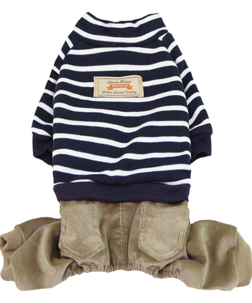 Corduroy Dog Pants Striped