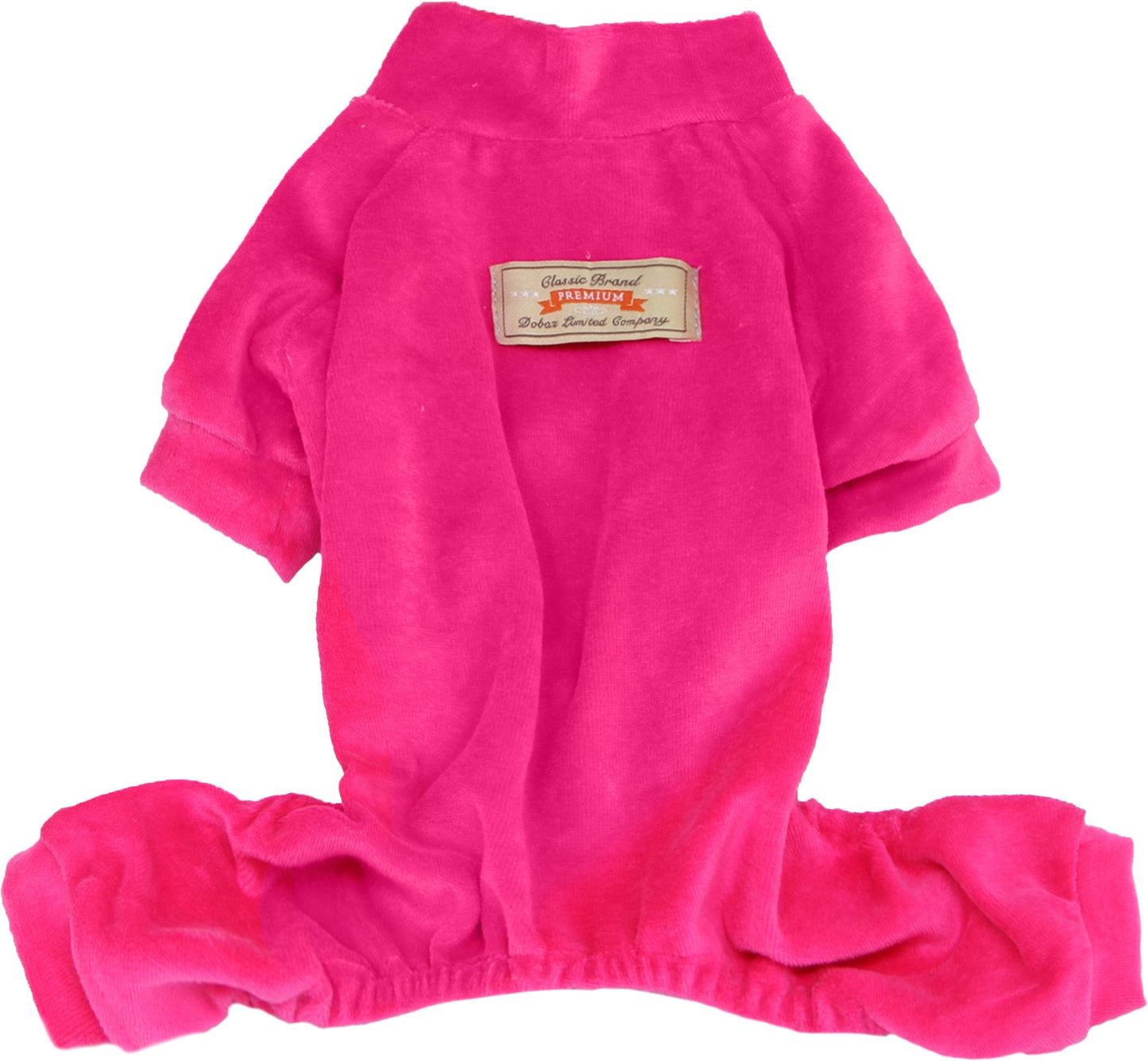 Dobaz 'Velour Dog Pajamas' for Dogs & Cats - Soft and Warm Pet Pajamas, Ideal Sleepwear for Small Breeds in Cold Weather, Cozy Pink Color