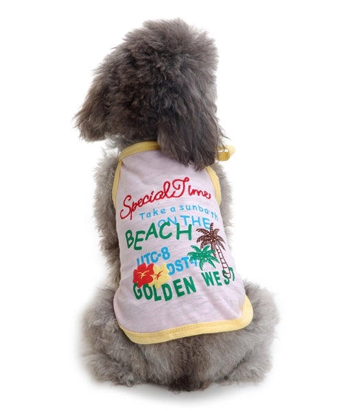 Dobaz 'Special Time Tank' for Dogs & Cats – Cute and Comfortable Dog Tank Top, Stylish Pink Pet Apparel