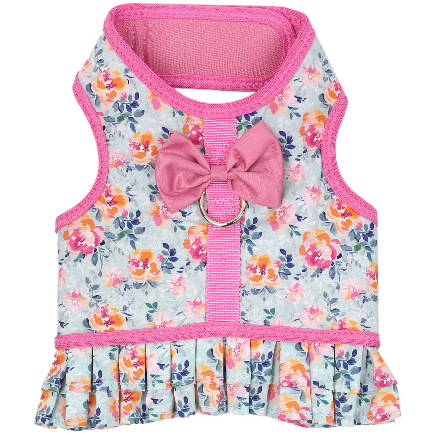 Parisian Pet 'Pink Polka Dot Harness Dress with Leash Ring' for Dogs & Cats – Pink