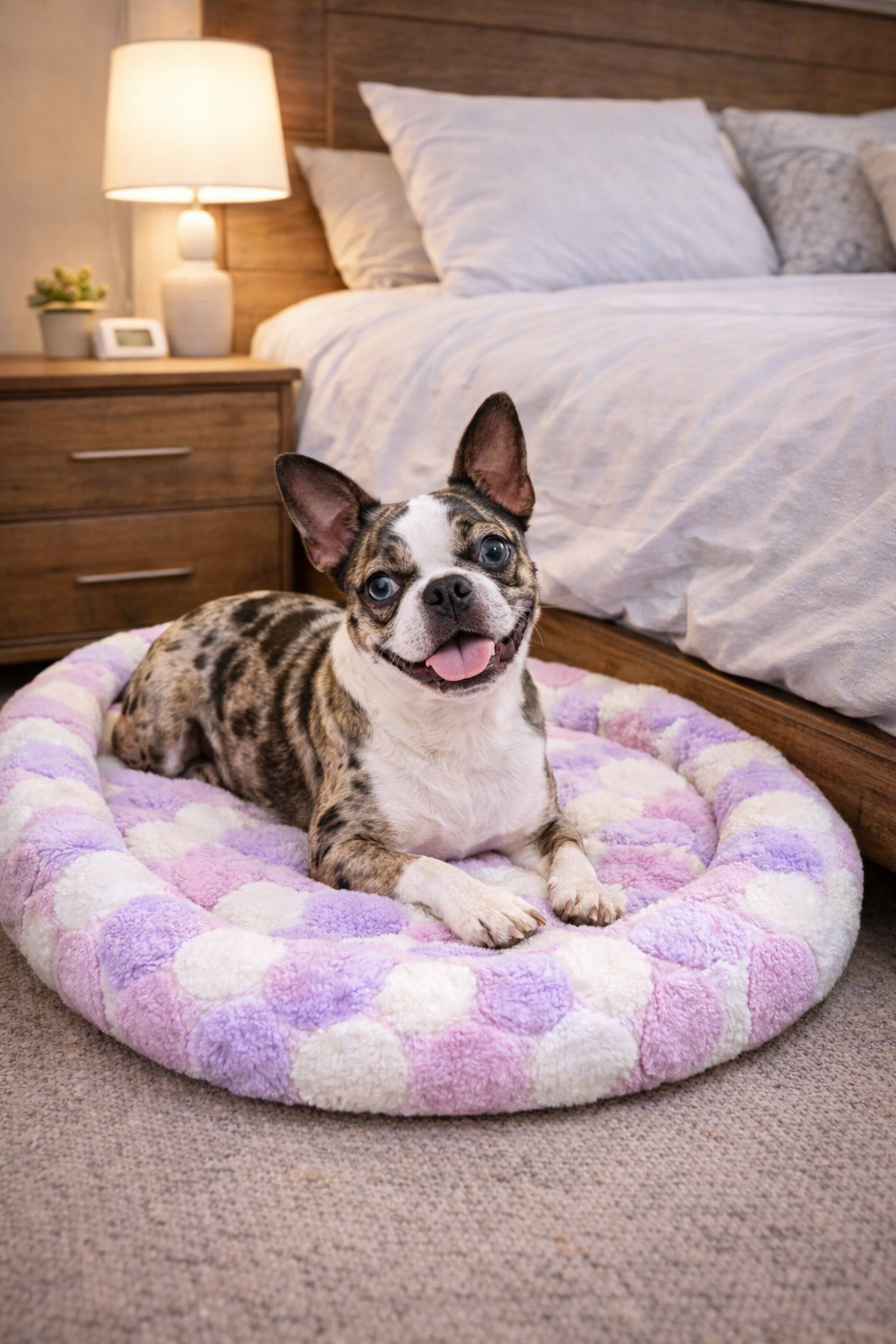 Parisian Pet 'Cotton Candy Mat' for Dogs & Cats - Soft, Durable, Lightweight, Washable Pink Mat for Small Pets, Perfect for Travel