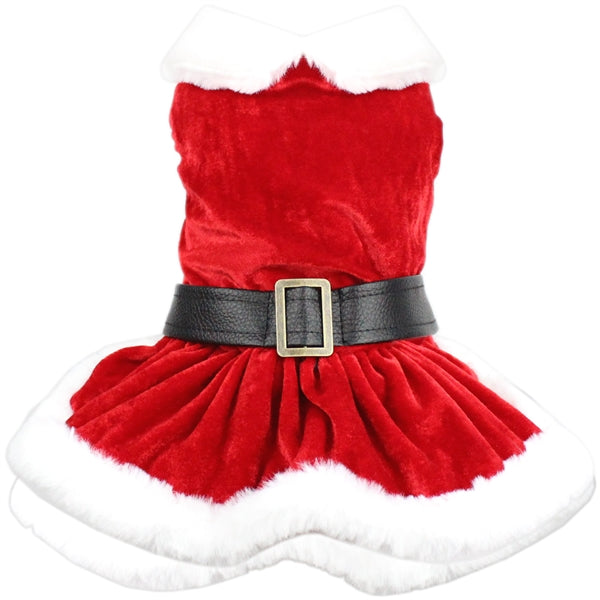 Parisian Pet - Dog Mrs Claus Suede Dress Small Parisian Pet - Dog Mrs Claus Suede Dress Small