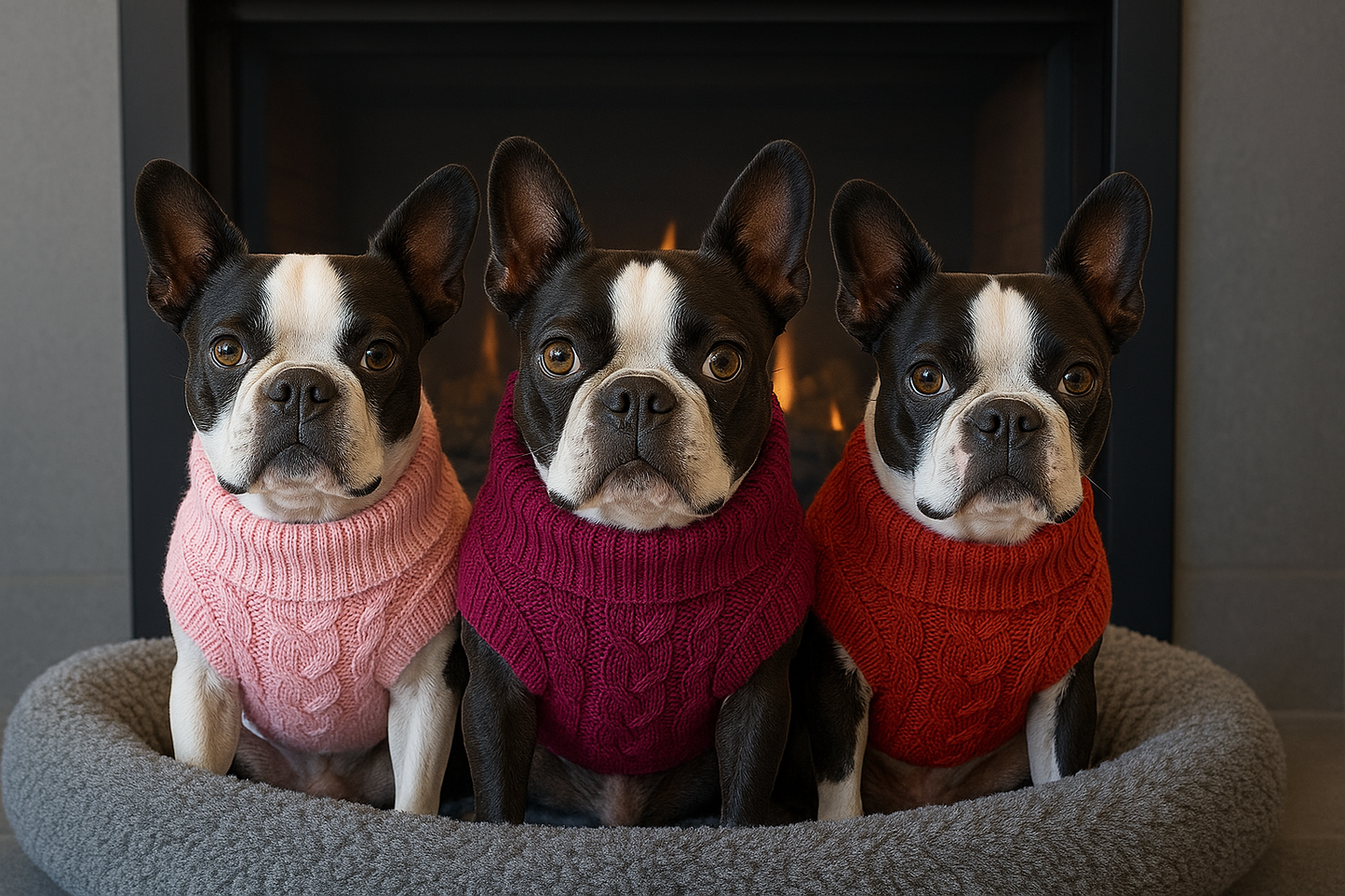 Parisian Pet 'Cable Knit Sweater' - Warm & Stylish Pet Sweater in Raspberry for Dogs & Cats-Valentine's Day