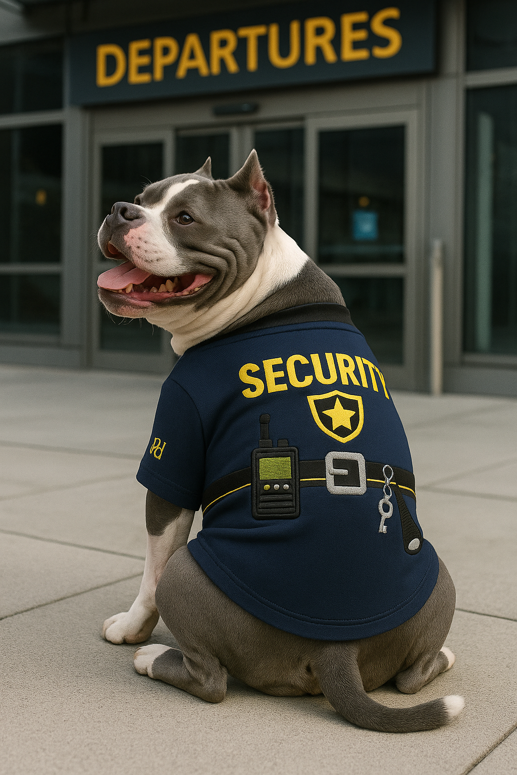 Parisian Pet 'Security Woofficer' Halloween Costume for Dogs & Cats – Adorable Police Dog Costume, Pet Halloween Outfit, Navy