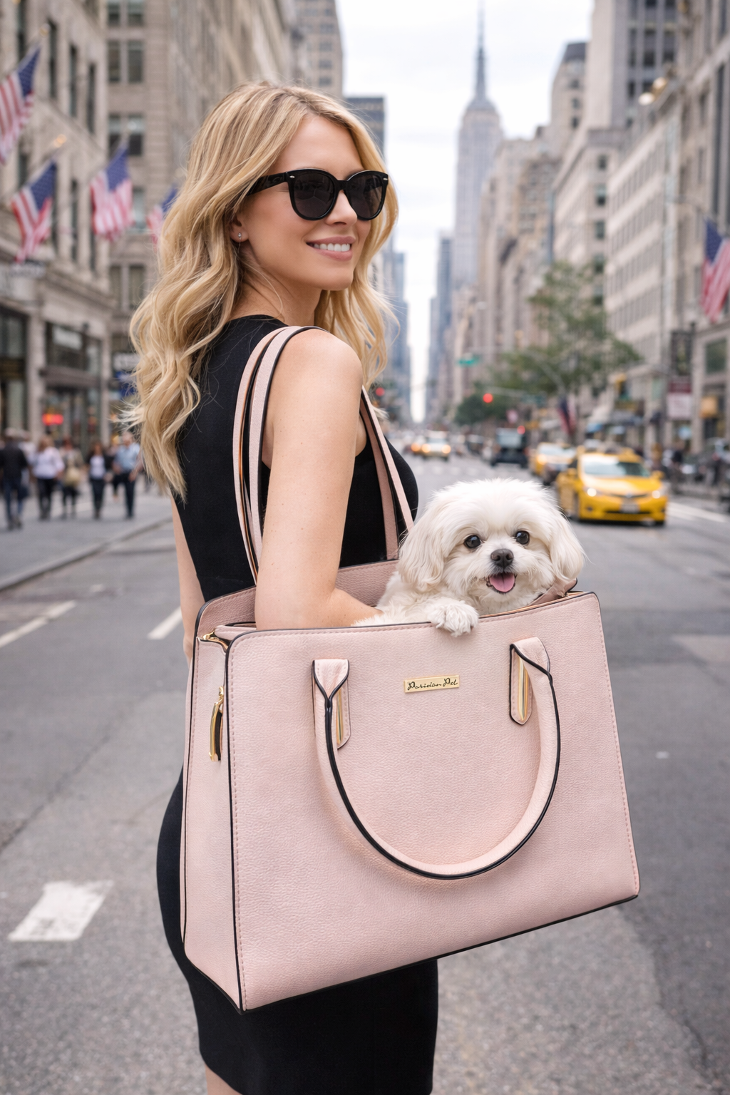 Parisian Pet 'Mallorca Carrier' for Dogs & Cats – Comfortable Beige Pet Carrier, Durable for Travel