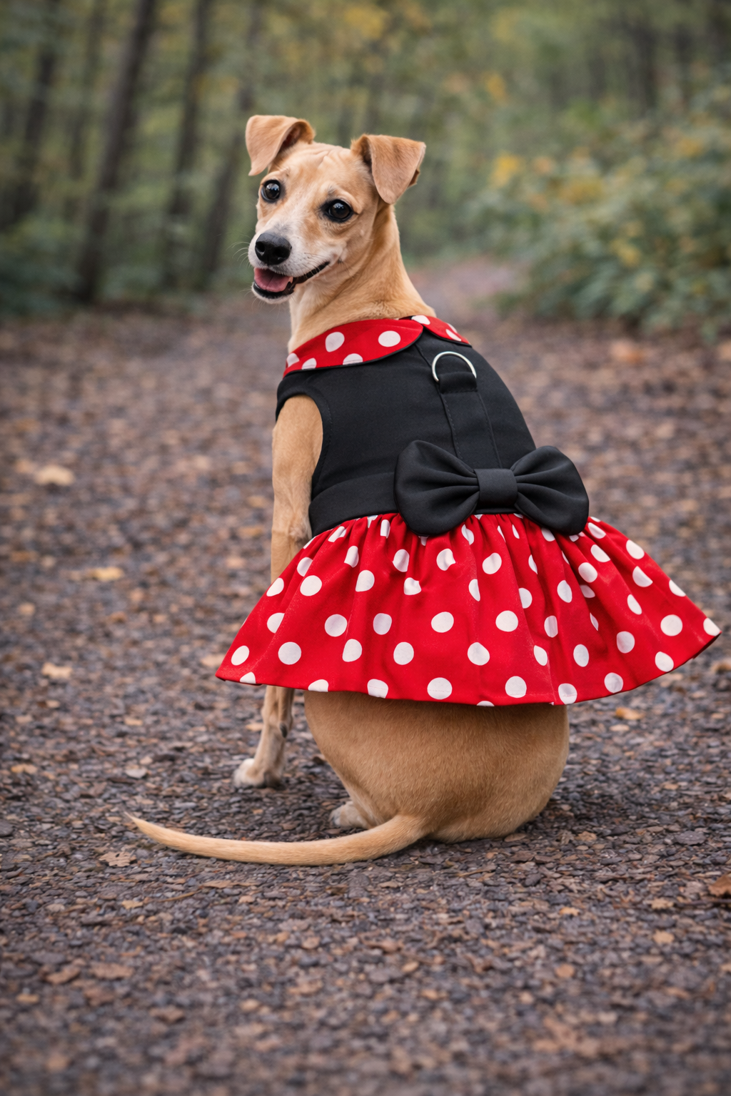 Parisian Pet ‘Polka Dot Dog Dress’ Cute Outfit for Dogs & Cats Red