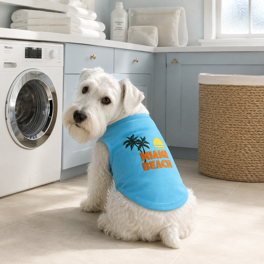 dog tank, dog tank top, dog tank for small dogs, Miami dog shirt, summer dog clothes, lightweight dog apparel, small dog clothing