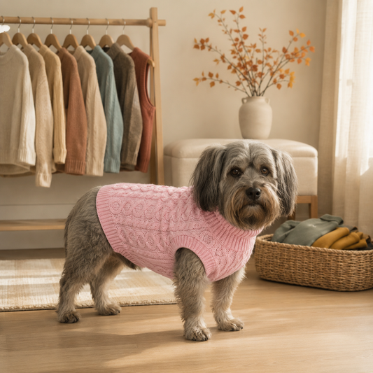 dog sweater, dog sweaters for small dogs, cable knit dog sweater, dog winter clothes, warm dog sweater, small dog clothing, cozy dog apparel