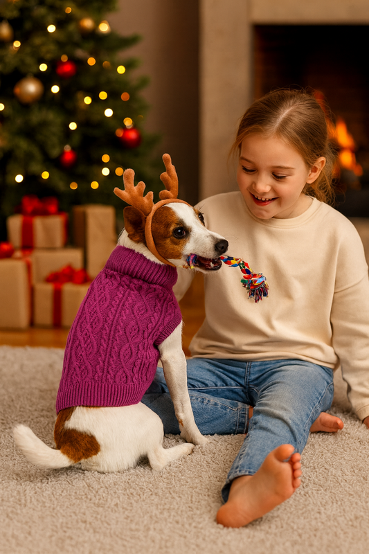 Warm and Cozy Clothing for Pets at Family Gatherings