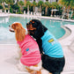 Parisian Pet 'Prince' Embroidered Dog Shirt – Comfortable Royal Apparel for Dogs & Cats, Light Blue