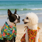 Parisian Pet 'Hawaiian Camp' Dog & Cat Shirt – Lightweight Cotton, Stylish Vacation Pet Apparel – Blue