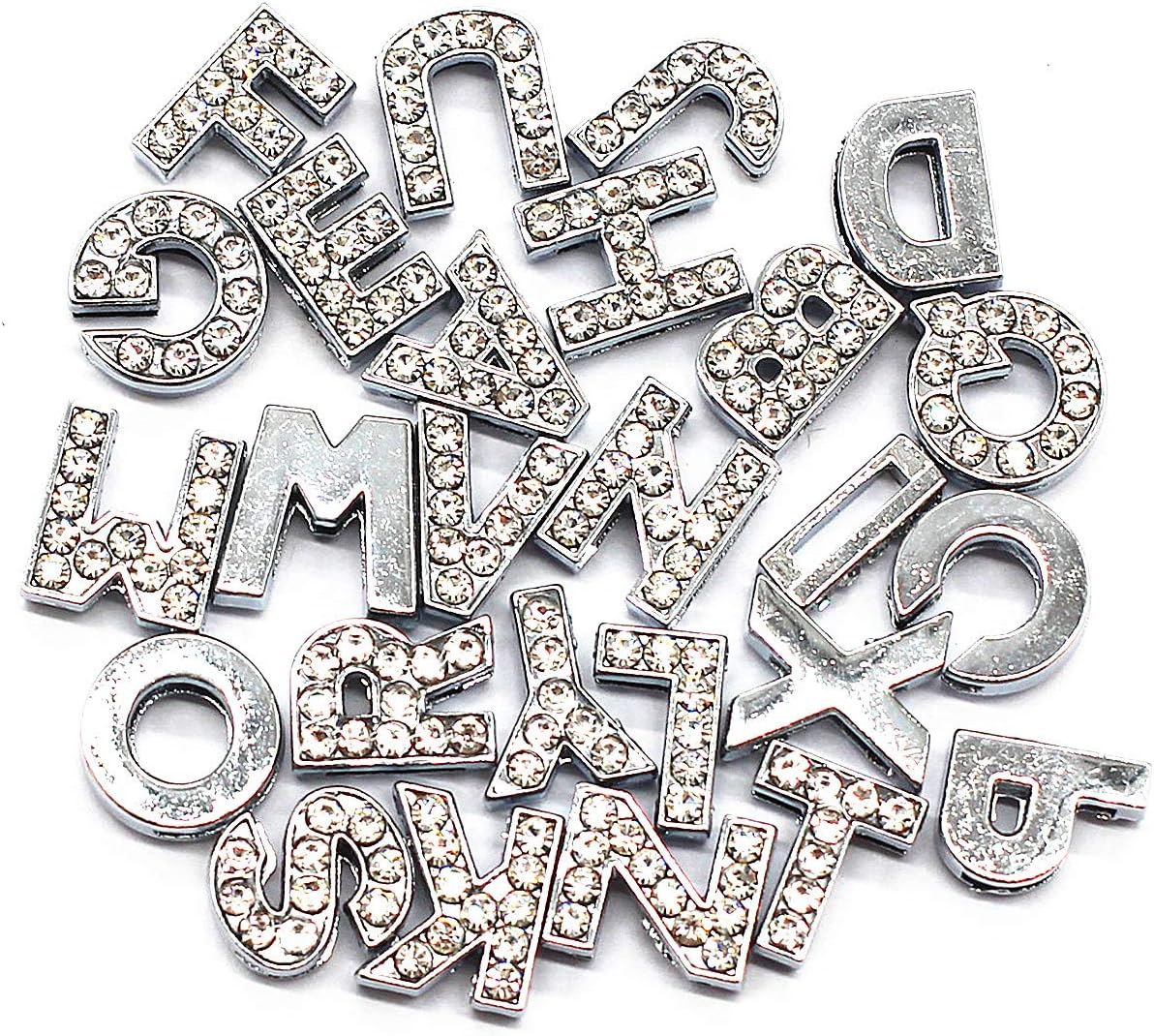 Parisian Pet '10 mm Slide Letters A-Z (10 pk)' for Dogs & Cats – Customizable & Fun Pet Accessory, Clear
