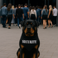 Parisian Pet 'Security®' Bandana - Comfortable, Fashionable Black Pet Bandana for Dogs & Cats, Trendy and Durable Pet Accessory