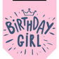 Parisian Pet 'Birthday Girl' Dog Bandana – Happy Birthday Pet Outfit, Party Scarf for Dogs & Cats, Perfect Gift & Accessories, Pink