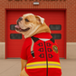 Parisian Pet 'Fire-Barker' Halloween Costume for Dogs & Cats – Firefighter Dog Costume, Pet Halloween Outfit, Red and Yellow