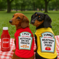 Parisian Pet 'Ketchup Licker' Halloween Dog Costume - Fun Red Outfit for Dogs & Cats