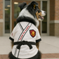 Parisian Pet 'Karate Academy' Halloween Costume for Dogs & Cats – Adorable Martial Arts Dog Costume, Pet Halloween Outfit, White Black and Red