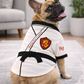 Parisian Pet 'Karate Academy' Halloween Costume for Dogs & Cats – Adorable Martial Arts Dog Costume, Pet Halloween Outfit, White Black and Red