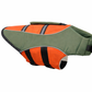 ‘Dog Life Jacket’ Water Safety Vest for Dogs & Cats Olive Green/Orange