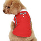 Dobaz 'Suspenders Shirt' for Dogs & Cats, Trendy and Comfortable Dog Shirt, Fashionable Pet Apparel for Special Occasions, Red