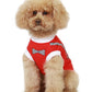 Dobaz 'Suspenders Shirt' for Dogs & Cats, Trendy and Comfortable Dog Shirt, Fashionable Pet Apparel for Special Occasions, Red