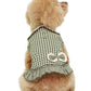 Dobaz 'Gingham Dress' for Dogs & Cats, Cute and Fashionable Dog Dress for Spring and Summer, Comfortable Pet Apparel, Green