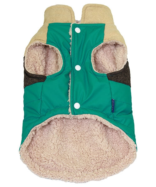 Dobaz 'Green Malachite Jacket' for Dogs and Cats, Cozy Winter Dog Apparel, Durable and Fashionable Pet Outerwear for Cold Weather