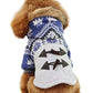 Dobaz 'Ox Horn Button Dog Coat' for Dogs & Cats - Warm and Fashionable Cold Weather Pet Clothing, Ideal Winter Coat for Small Breeds, Blue