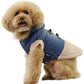 Dobaz 'Denim and Fur Pet Coat' for Dogs & Cats - Trendy and Comfortable Winter Outerwear, Elegant Pet Clothing for Small Breeds, Blue