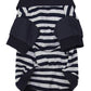 Parisian Pet 'Striped Polo' for Dogs &amp; Cats – Stylish &amp; Comfortable Pet Apparel, Navy Gray