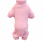 Dobaz 'Ribbed PJs' for Dogs & Cats – Trendy and Comfortable Pink Dog Pajamas, Soft Ribbed Sleepwear for Pets, Ideal for Sleeping and Lounging