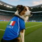 Parisian Pet 'Team Italy' Jersey for Dogs & Cats – Soccer Fan Apparel for Pets, Italy National Team Colors, Blue and White
