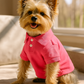 Parisian Pet 'Polo' Dog & Cat Shirt – Comfortable Cotton, Trendy Summer Apparel – Pink-Valentine's Day