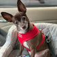 Parisian Pet 'Freedom Harness' for Dogs & Cats – Adjustable, Comfortable Red Dog Harness, Durable Design