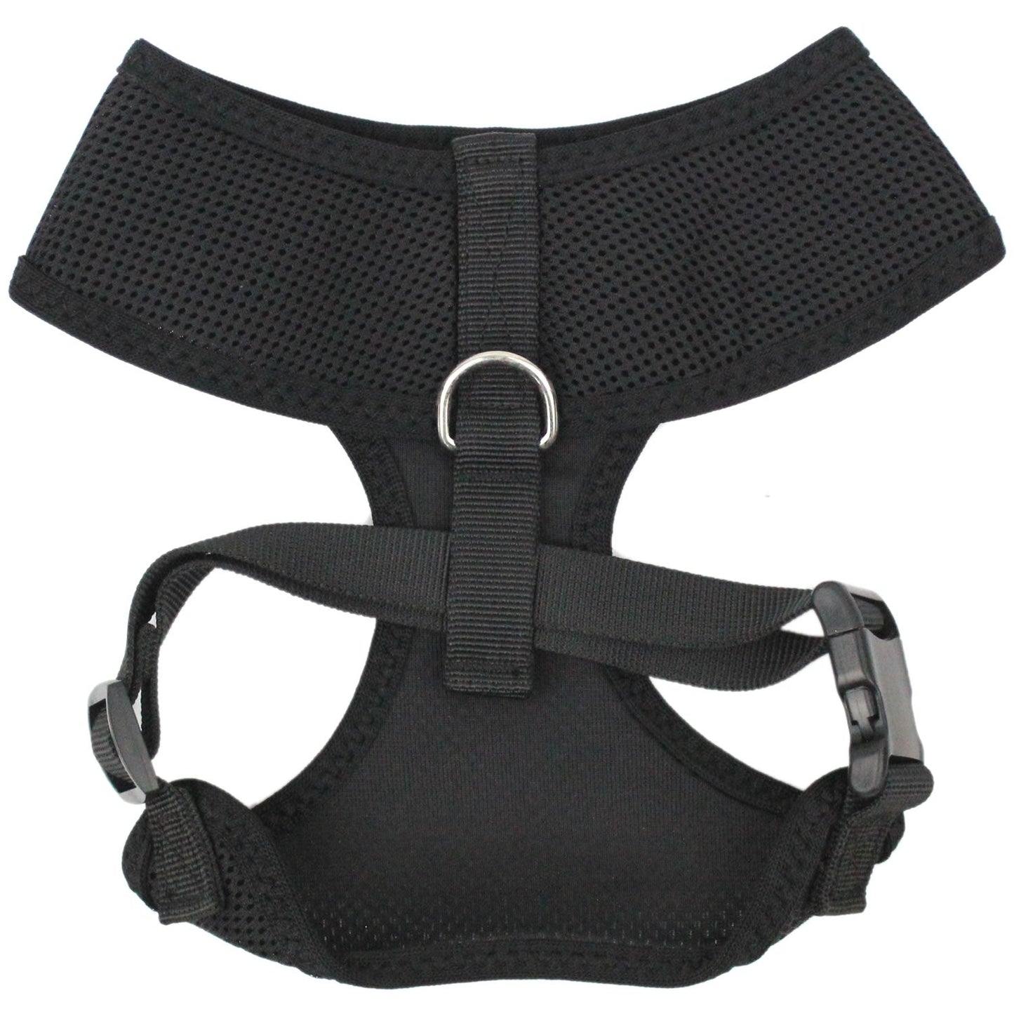 Parisian Pet 'Freedom Harness Black' for Dogs & Cats – Adjustable, Durable, Comfortable Black Dog Harness