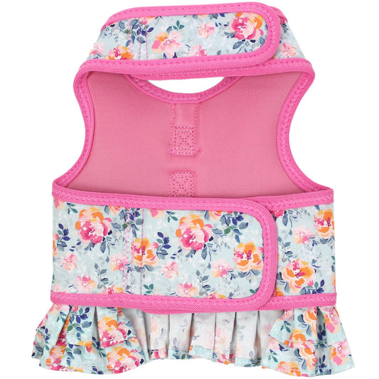 Parisian Pet 'Pink Polka Dot Harness Dress with Leash Ring' for Dogs & Cats – Pink
