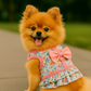 Parisian Pet 'Pink Polka Dot Harness Dress with Leash Ring' for Dogs & Cats – Pink