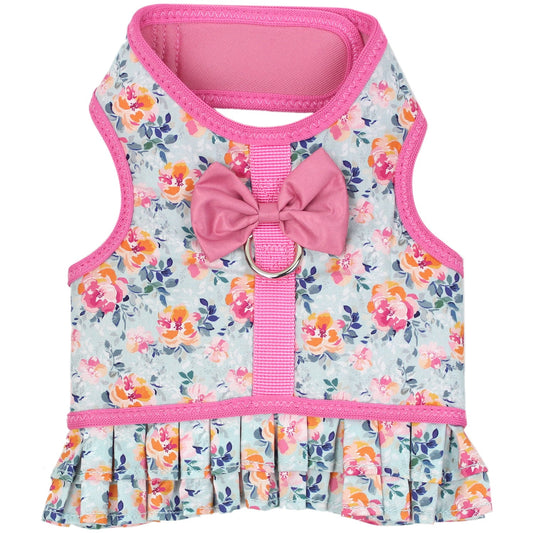 Parisian Pet 'Pink Polka Dot Harness Dress with Leash Ring' for Dogs & Cats – Pink