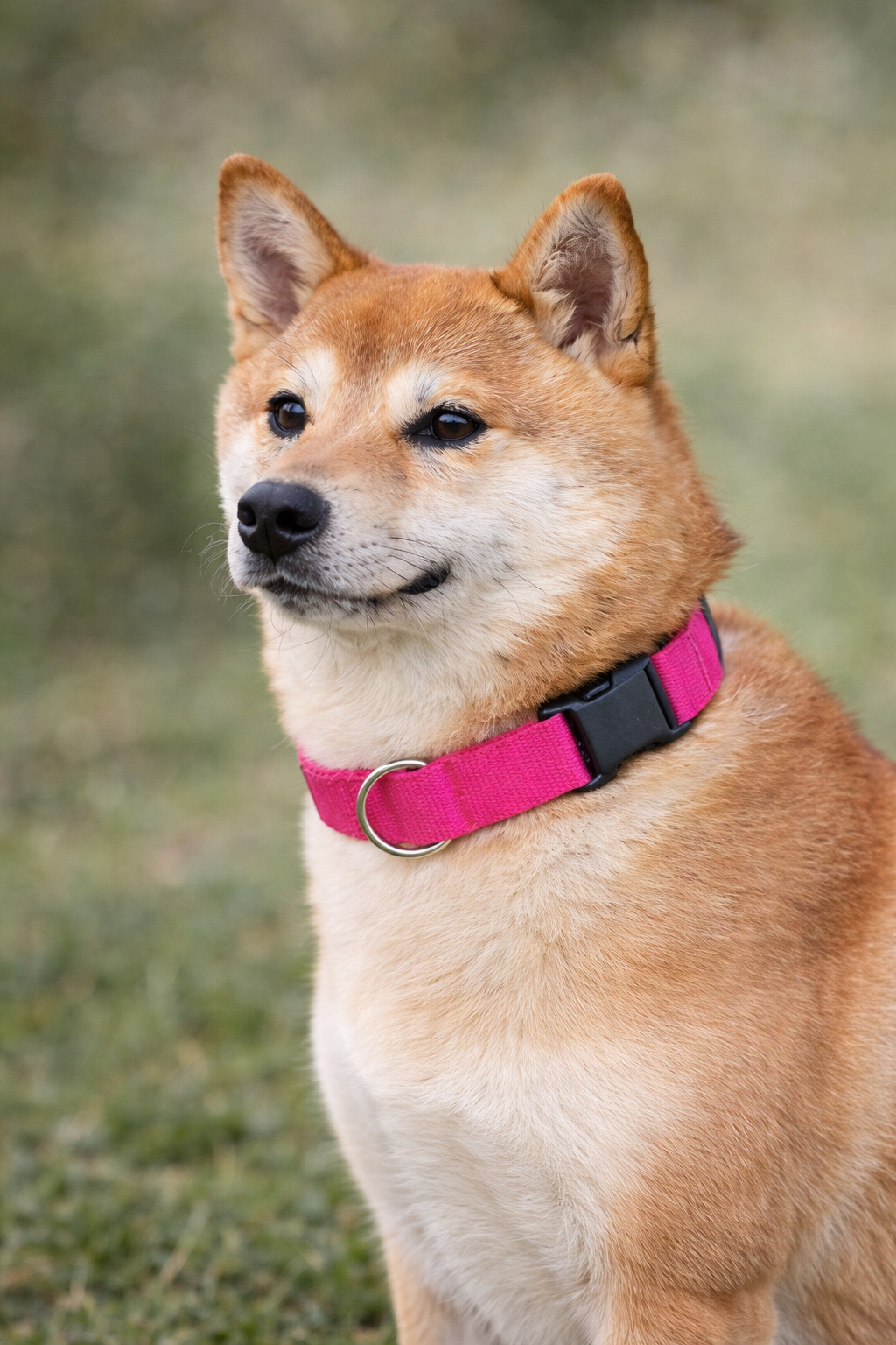 Parisian Pet 'Nylon Collar' for Dogs & Cats – Comfortable Durable Pink Pet Collar, Adjustable Nylon Design-Valentine's Day