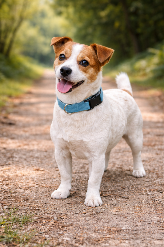 Parisian Pet 'Nylon Collar' for Dogs & Cats – Adjustable Light Blue Pet Collar, Durable Nylon Design