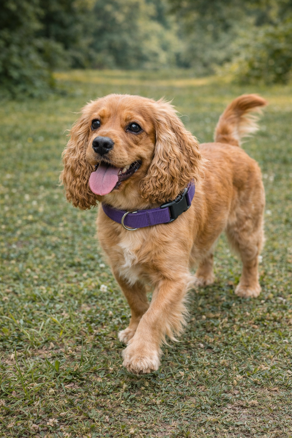 Parisian Pet 'Nylon Collar' for Dogs & Cats – Comfortable Adjustable Fit for Small Pets, Lilac