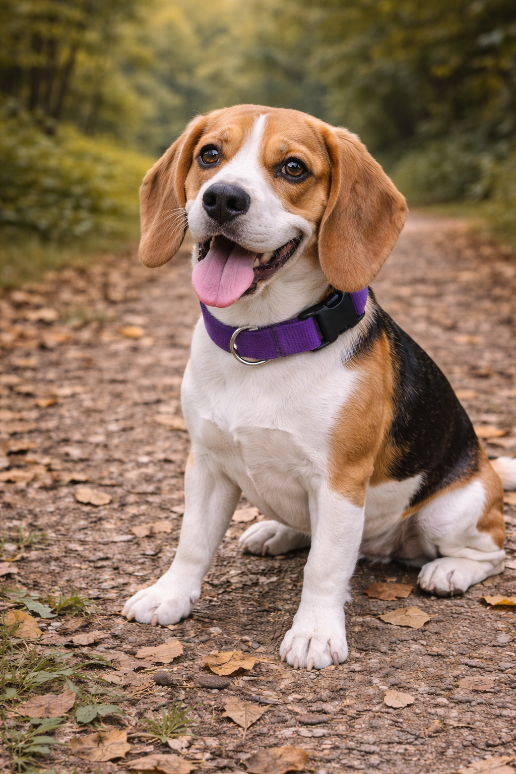 Parisian Pet 'Nylon Collar' for Dogs & Cats – Comfortable Adjustable Fit for Small Pets, Lilac